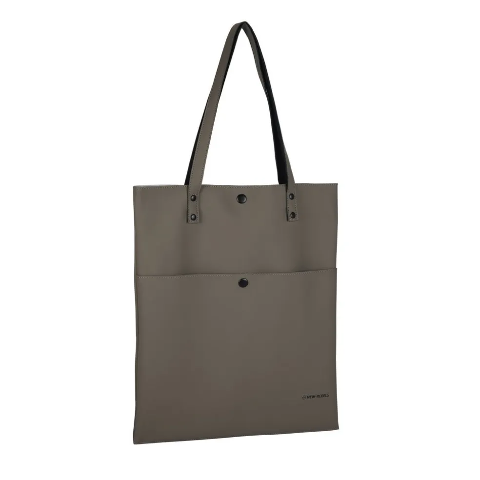 New Rebels Omar Kileen Taupe 6L Shopper Wasserabweisend Laptop 13"