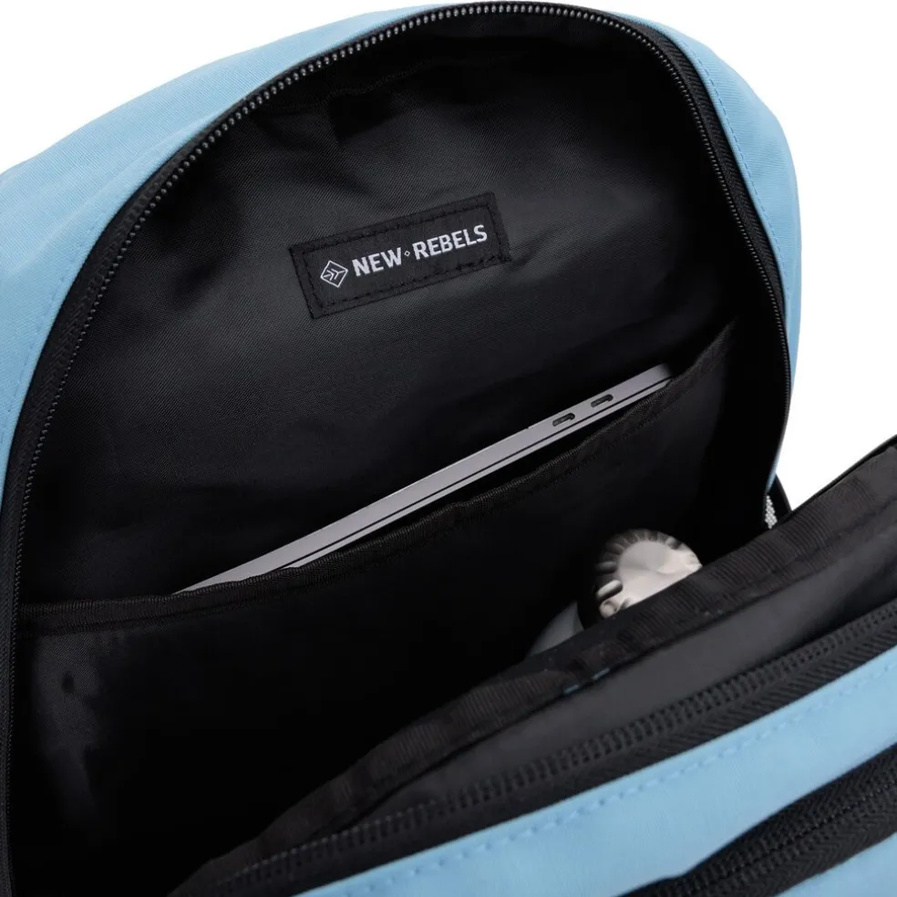 New Rebels Otis - Milcreek Backpack 25L - Duotone - strapazierfähiges, wasserabweisendes Polyester - 15.6" Laptop - Soft blau