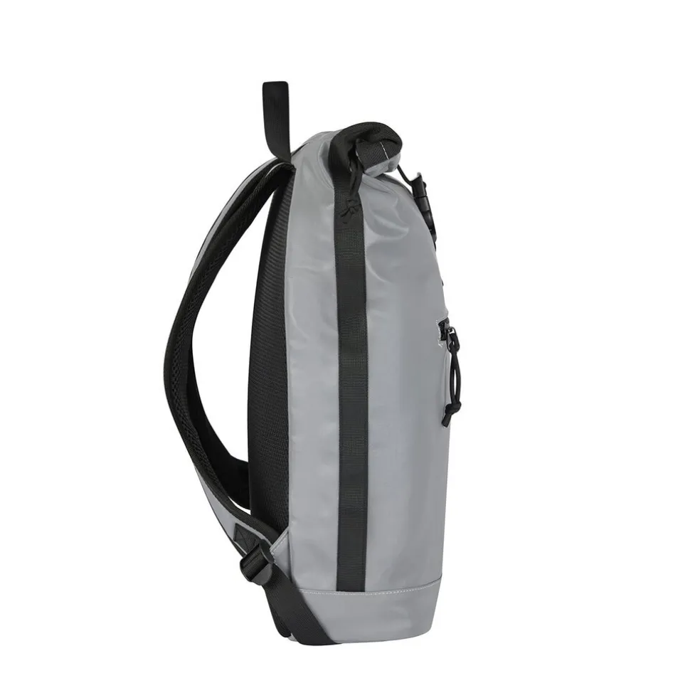 New Rebels Reflect New York Silber 21L Rolltop Rucksack Wasserabweisend Laptop 15.6"
