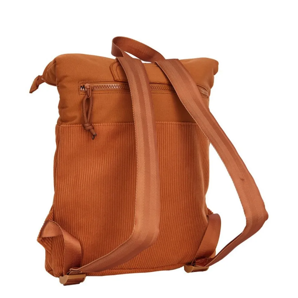 New Rebels Ribbi Los Angeles Rolltop Rucksack Mini Coffee Brown – 13 l
