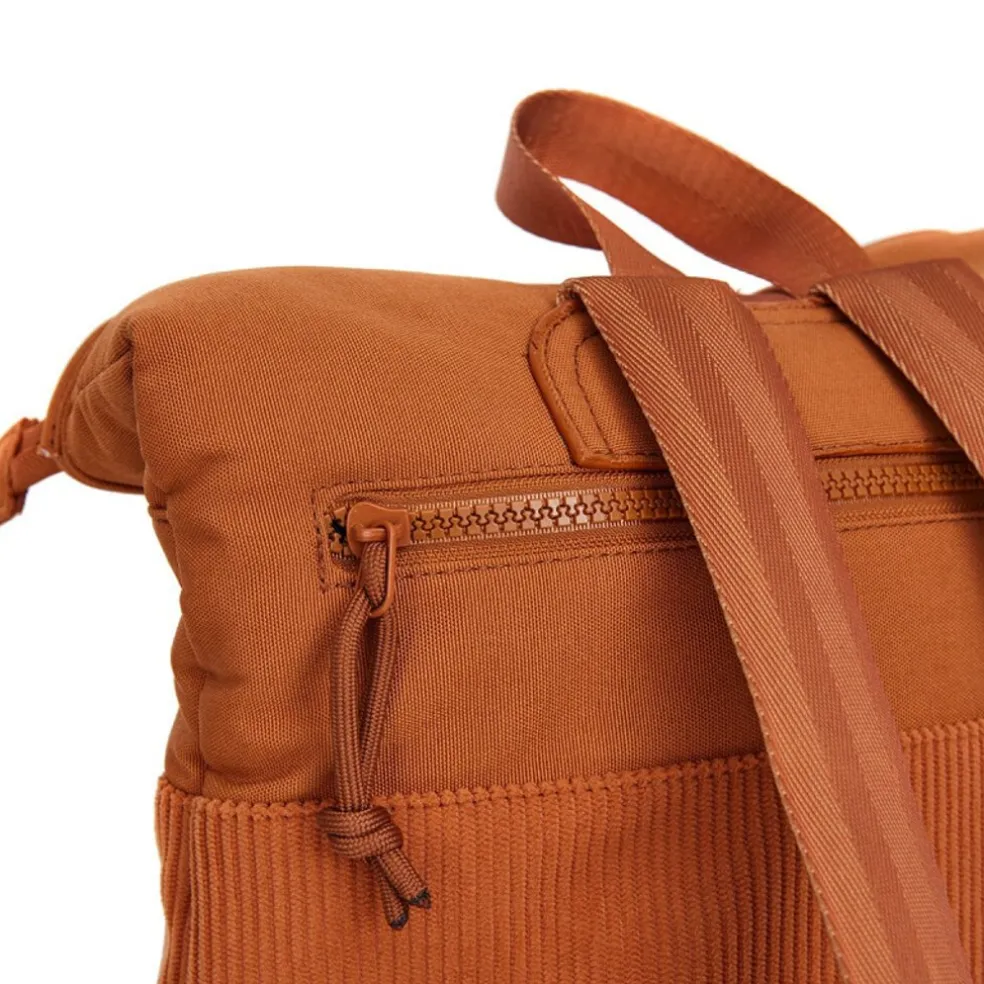 New Rebels Ribbi Los Angeles Rolltop Rucksack Mini Coffee Brown – 13 l