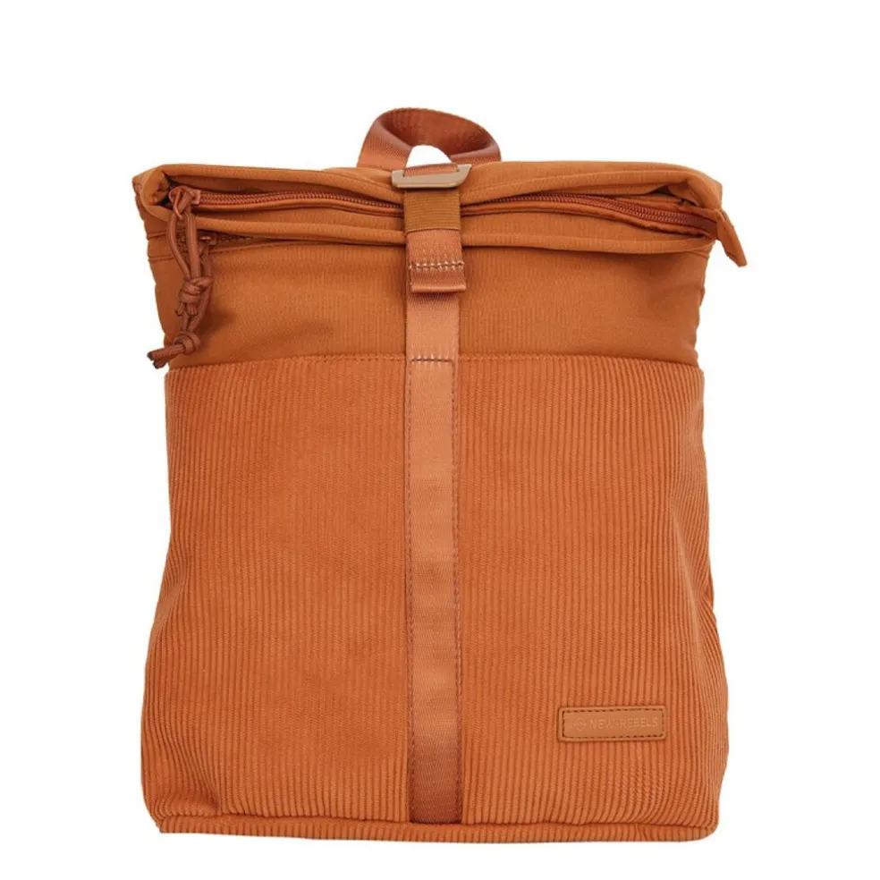 New Rebels Ribbi Los Angeles Rolltop Rucksack Mini Coffee Brown – 13 l