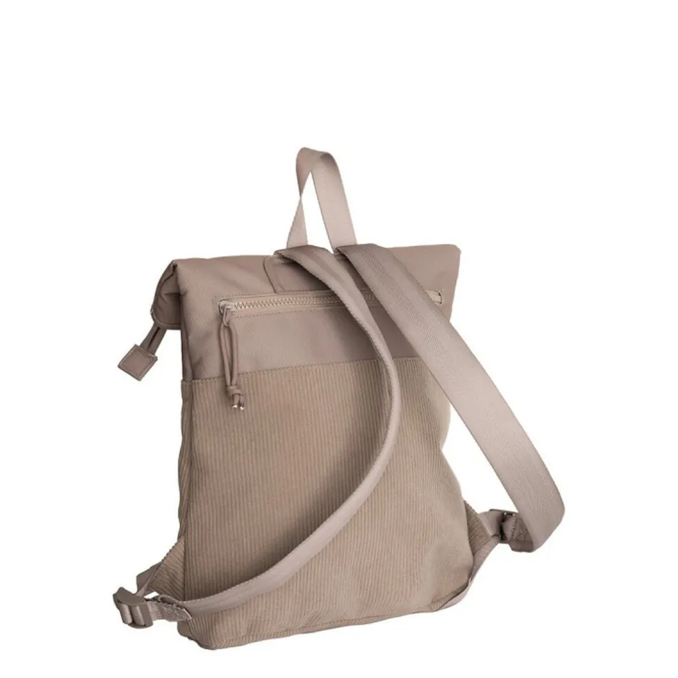 New Rebels Ribbi Los Angeles Rolltop Rucksack Mini Taupe – 13 l