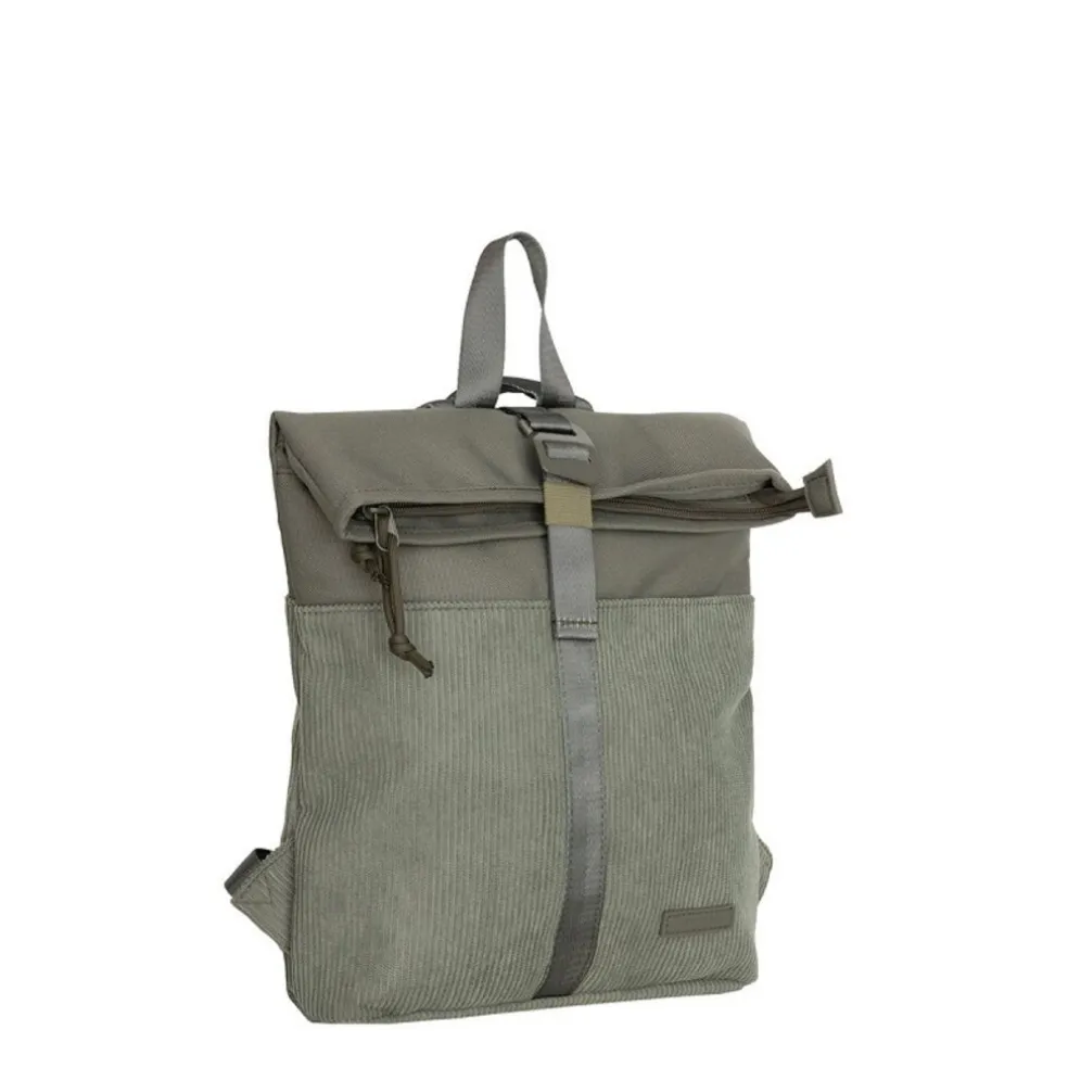New Rebels Ribbi Los Angeles Rolltop Rucksack Mini Sage Green – 13 l