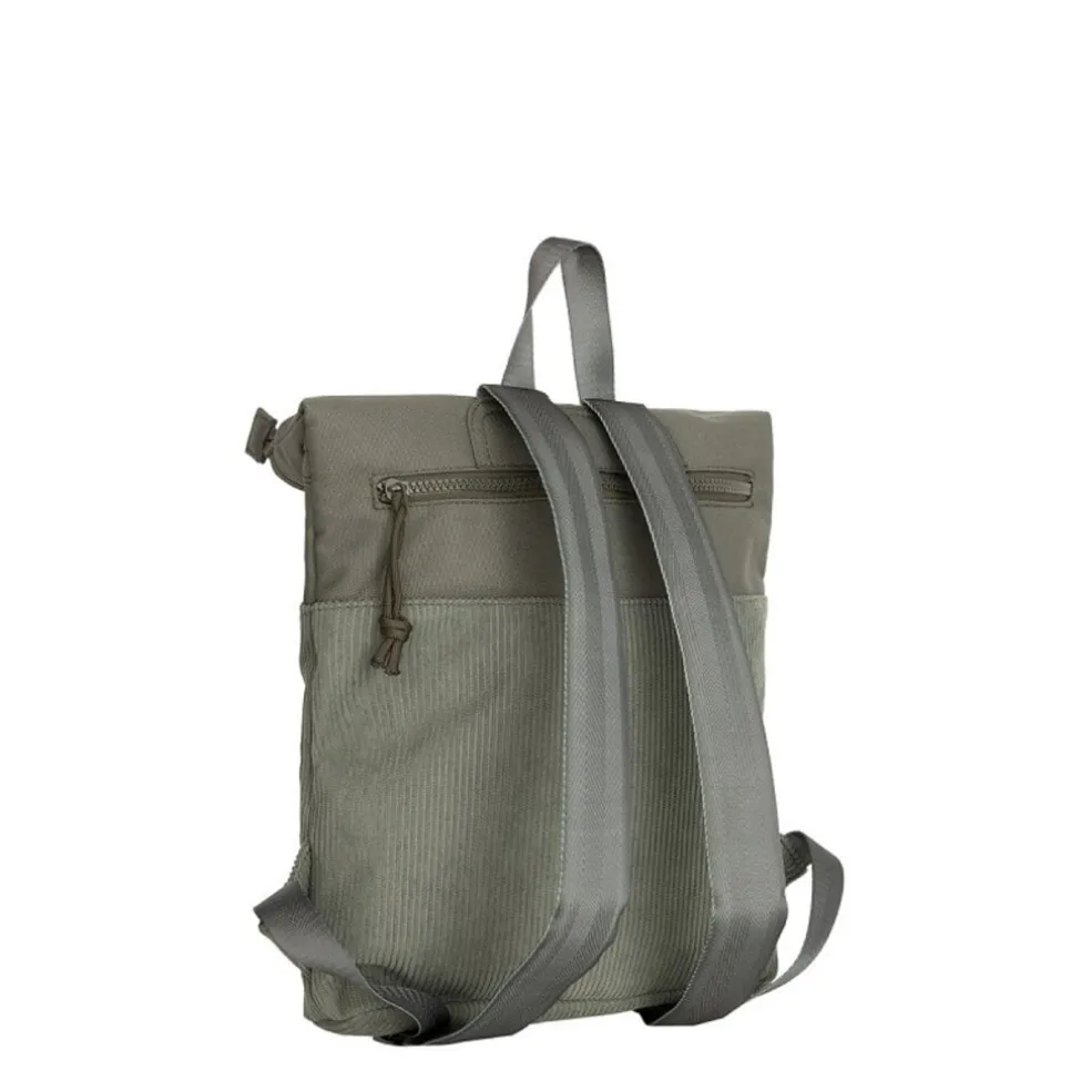 New Rebels Ribbi Los Angeles Rolltop Rucksack Mini Sage Green – 13 l