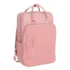 New Rebels Ribbi Milwaukee – Laptoptasche Schultasche Arbeitstasche 15,6 Zoll Laptopfach Rucksack Rib Fabric 18L Old Pink