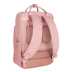 New Rebels Ribbi Milwaukee – Laptoptasche Schultasche Arbeitstasche 15,6 Zoll Laptopfach Rucksack Rib Fabric 18L Old Pink