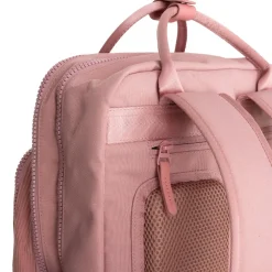 New Rebels Ribbi Milwaukee – Laptoptasche Schultasche Arbeitstasche 15,6 Zoll Laptopfach Rucksack Rib Fabric 18L Old Pink