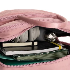 New Rebels Ribbi Milwaukee – Laptoptasche Schultasche Arbeitstasche 15,6 Zoll Laptopfach Rucksack Rib Fabric 18L Old Pink