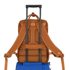 New Rebels Ribbi Milwaukee – Laptoptasche Schultasche Arbeitstasche 15,6 Zoll Laptopfach Rucksack Rib Fabric 18L Coffee Brown