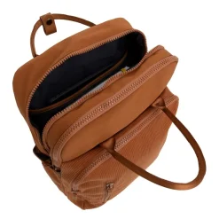 New Rebels Ribbi Milwaukee – Laptoptasche Schultasche Arbeitstasche 15,6 Zoll Laptopfach Rucksack Rib Fabric 18L Coffee Brown