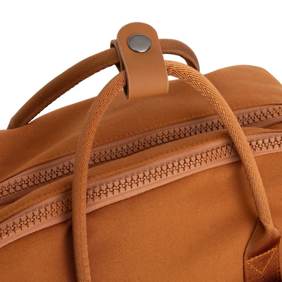 New Rebels Ribbi Milwaukee – Laptoptasche Schultasche Arbeitstasche 15,6 Zoll Laptopfach Rucksack Rib Fabric 18L Coffee Brown