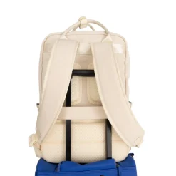 New Rebels Ribbi Milwaukee – Laptoptas Schooltas Werktas 15.6 inch Laptopvak Rugzak Rib Fabric 18L Beige