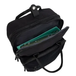 New Rebels Ribbi Milwaukee – Laptoptasche Schulrucksack Arbeitstasche 15,6 Zoll Laptopfach Rippstoff 18L Schwarz