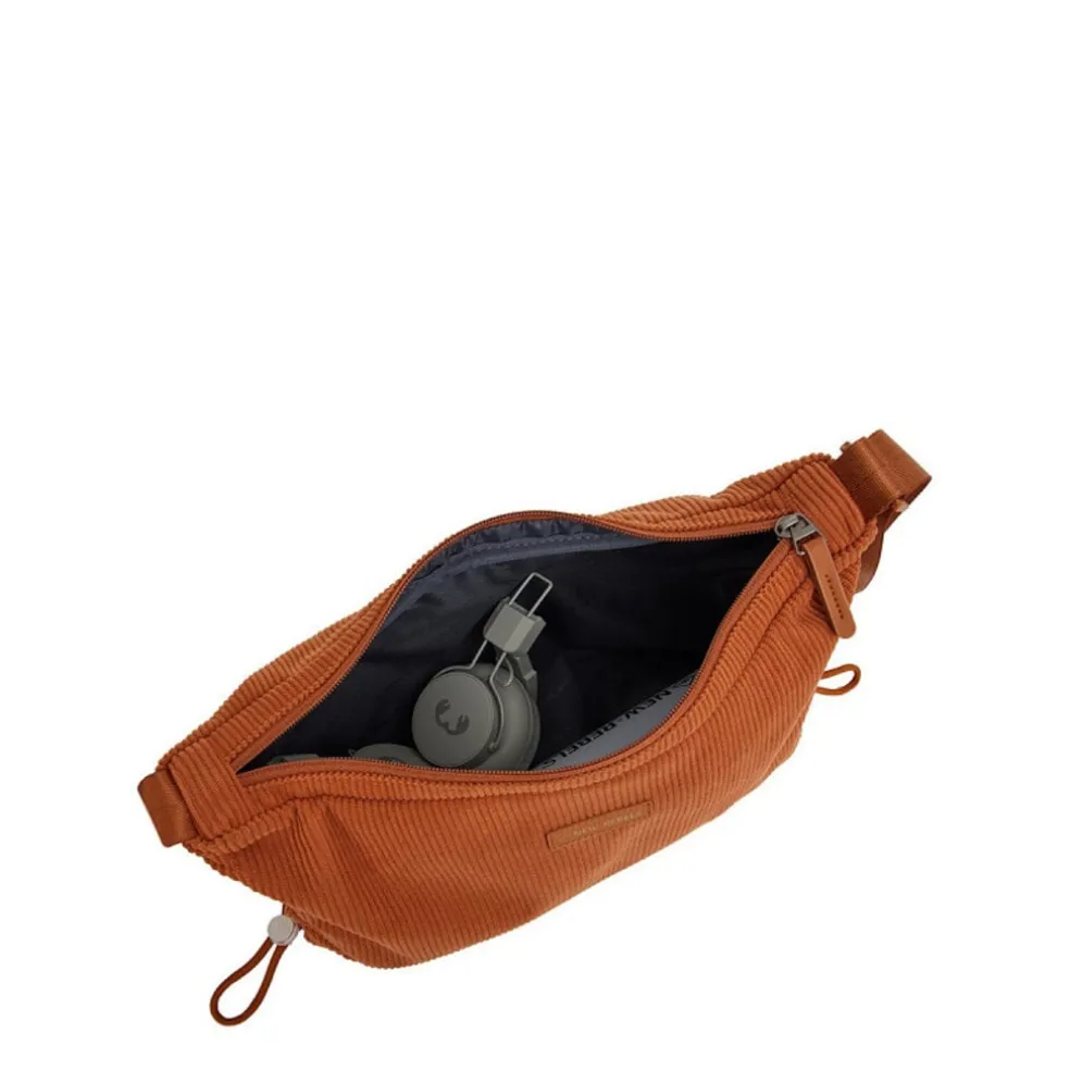 New Rebels Ribbi Rose Umhängetasche 6,1 l Rippstoff Polyester – Bequeme Crossbody-Tasche für den Alltag – Coffee Brown