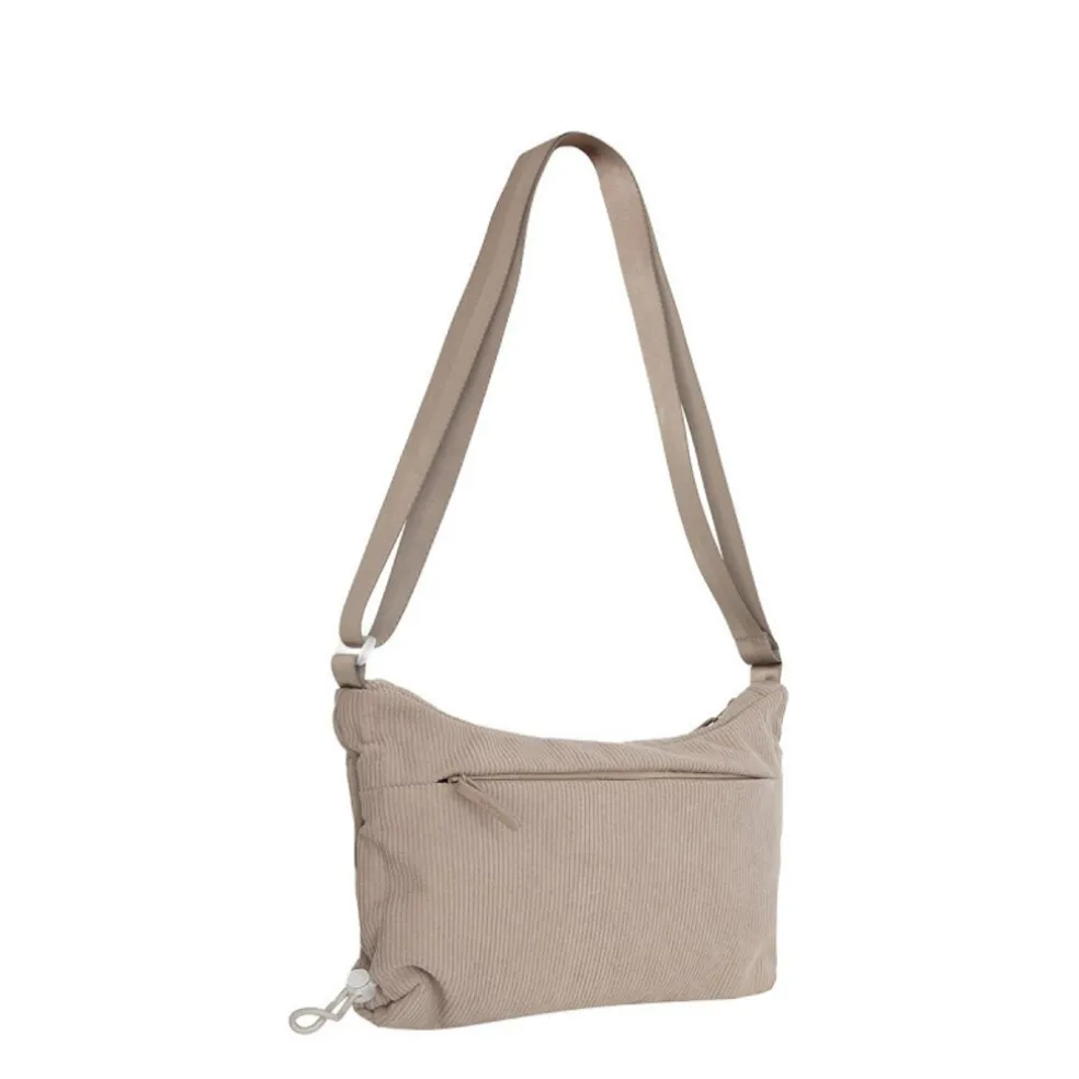 New Rebels Ribbi Rose Umhängetasche 6,1 l Rippstoff Polyester – Bequeme Crossbody-Tasche für den Alltag – Taupe