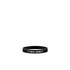 New Rebels Silikon-Armband Mann Schwarz