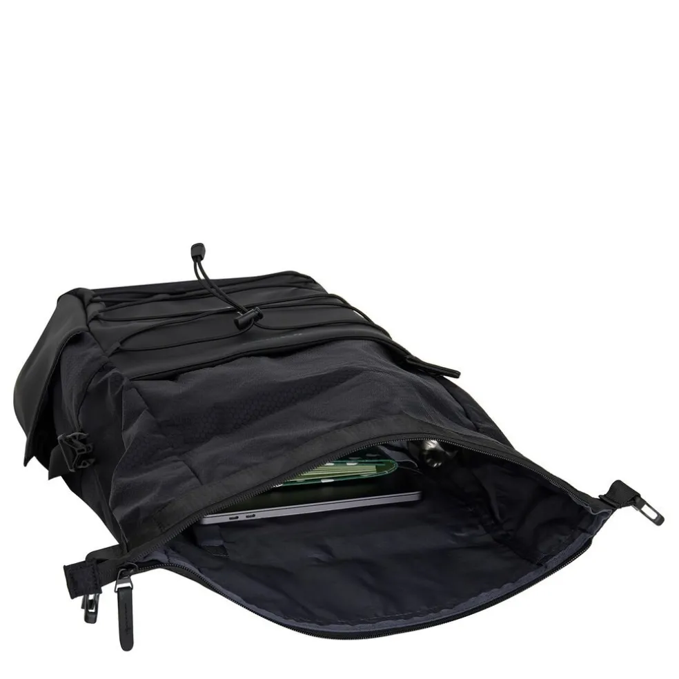 New Rebels Trondheim Windsor Rolltop Rucksack Schwarz
