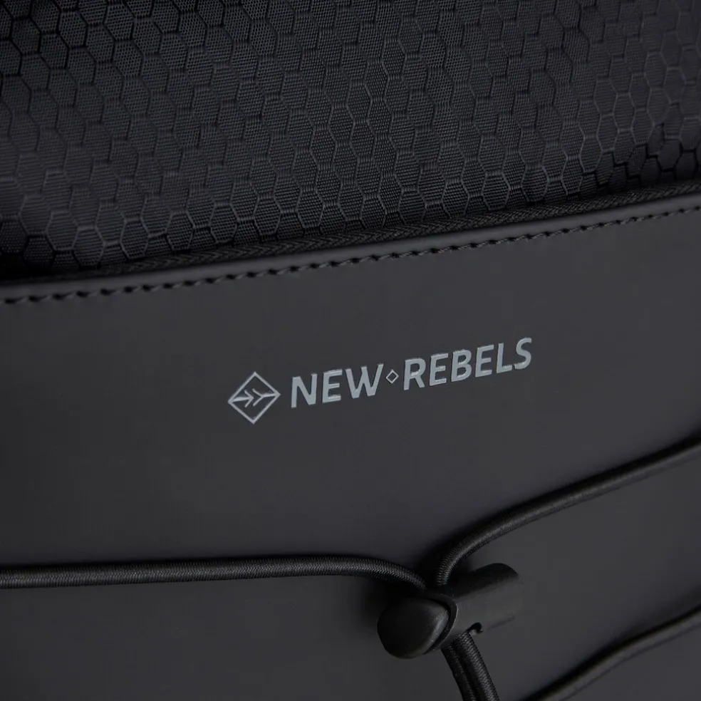 New Rebels Trondheim Windsor Rolltop Rucksack Schwarz