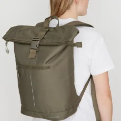 New Rebels Valor New York olivgrün 21L Rucksack Rolltop Wasserabweisend Laptop 15,6 Zoll