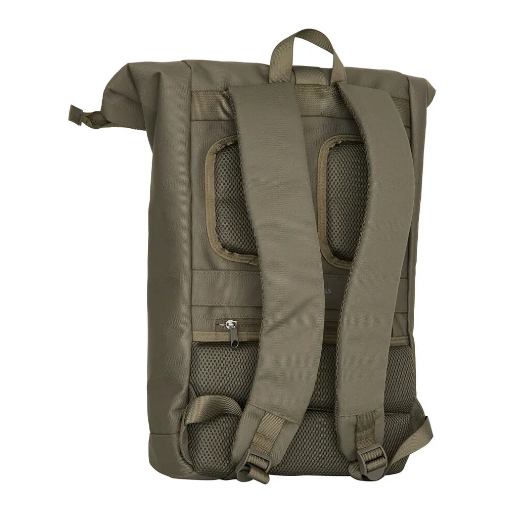 New Rebels Valor New York olivgrün 21L Rucksack Rolltop Wasserabweisend Laptop 15,6 Zoll