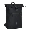New Rebels Valor New York Schwarz 21L Rucksack Rolltop Wasserabweisend Laptop 15,6“