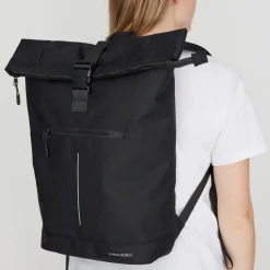 New Rebels Valor New York Schwarz 21L Rucksack Rolltop Wasserabweisend Laptop 15,6“