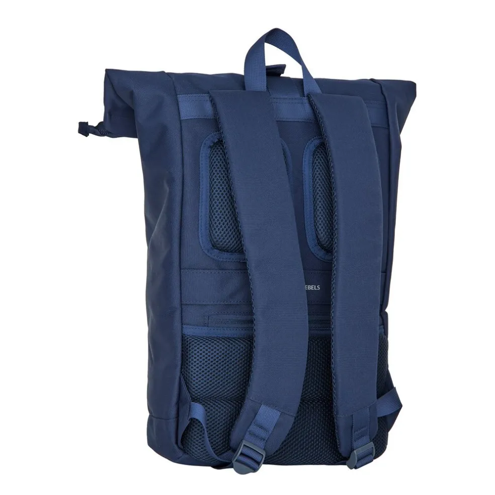 New Rebels Valor New York Marine blau 21L Rucksack Rolltop Wasserabweisend Laptop 15,6“