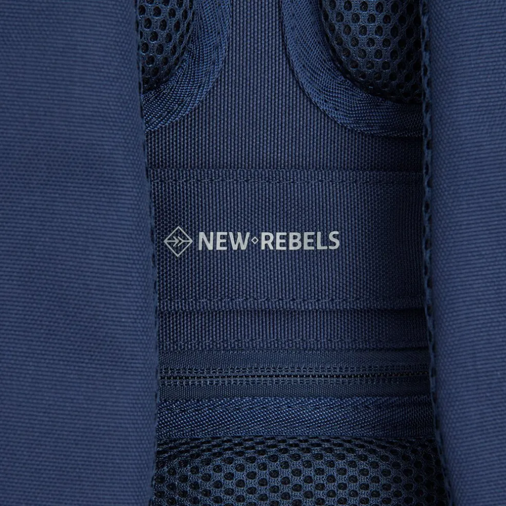 New Rebels Valor New York Marine blau 21L Rucksack Rolltop Wasserabweisend Laptop 15,6“