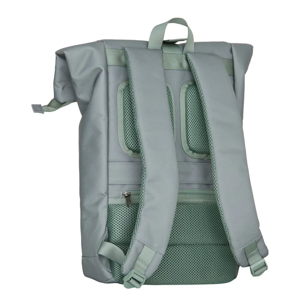 New Rebels Valor New York salie grün 21L Rucksack Rolltop Wasserabweisend Laptop 15,6 Zoll