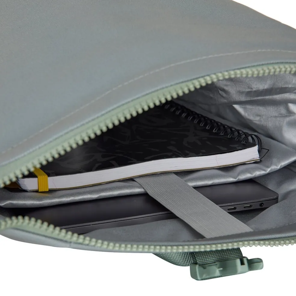 New Rebels Valor New York salie grün 21L Rucksack Rolltop Wasserabweisend Laptop 15,6 Zoll