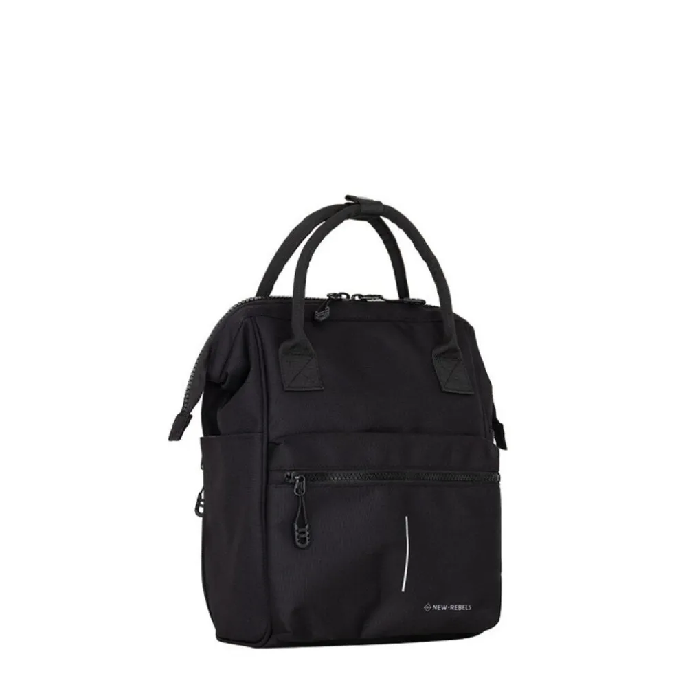 New Rebels Valor Weverly School / Arbeitstasche Rucksack – 9,5 l Robustes 900D-Polyester 4 Fächer Laptopfach 14” Wasserabweisend Black Stone