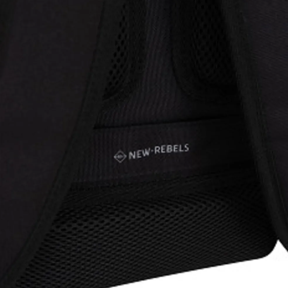 New Rebels Valor Weverly School / Arbeitstasche Rucksack – 9,5 l Robustes 900D-Polyester 4 Fächer Laptopfach 14” Wasserabweisend Black Stone
