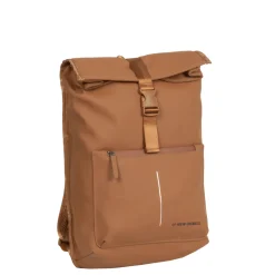 New Rebels William Baltimore Cognac 13L Rolltop Rucksack Wasserabweisend Laptop 14"