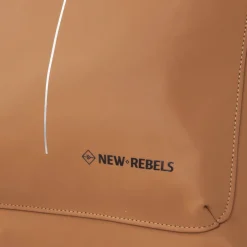 New Rebels William Baltimore Cognac 13L Rolltop Rucksack Wasserabweisend Laptop 14