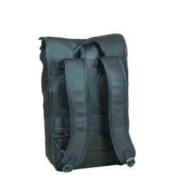 New Rebels William Baltimore Metallic Grün 13L Rolltop Rucksack Wasserabweisend Laptop 14