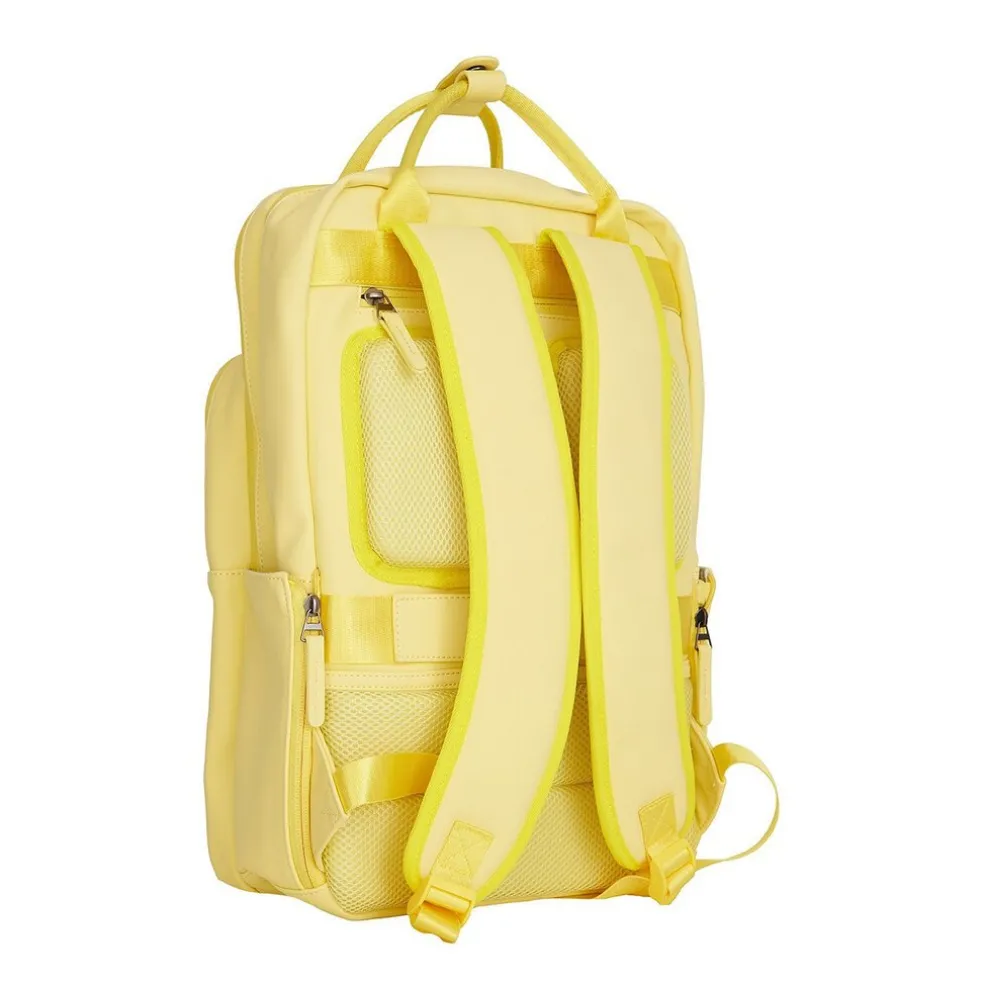 New Rebels William Milwaukee Beige 18L Rucksack Wasserabweisend Laptop 15.6" Butter Yellow