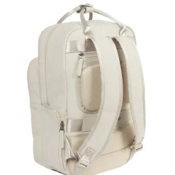 New Rebels William Milwaukee 18 L Laptop-Rucksack – Wasserabweisendes PU für 15,6″ Laptop – Beige