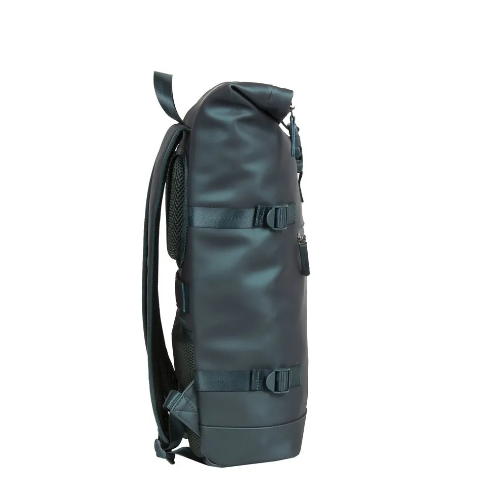 New Rebels William Riverside Metallic Grün 19L Rucksack Wasserabweisend Laptop15.6"