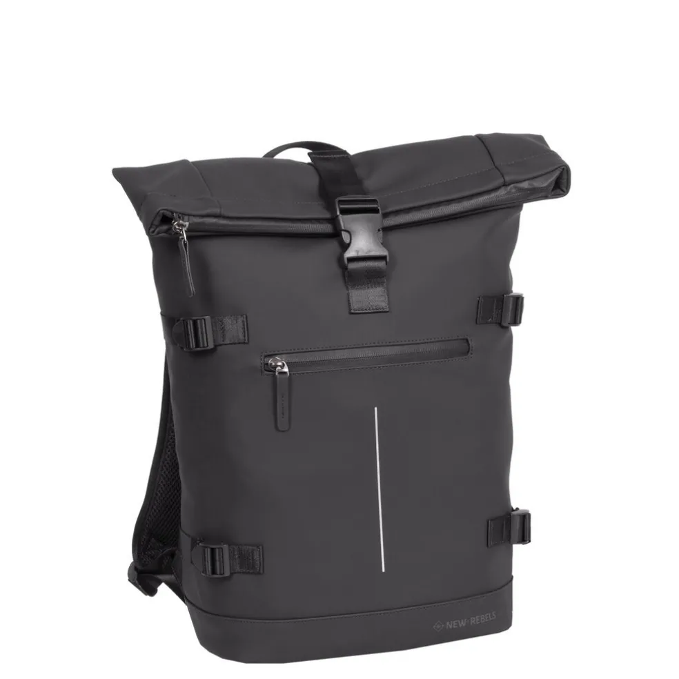 New Rebels William Riverside Schwarz 19L Rucksack Wasserabweisend Laptop15.6"