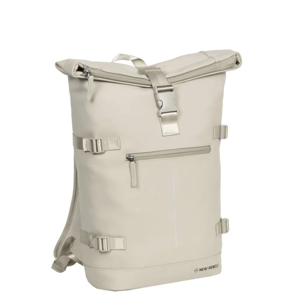 New Rebels William Riverside Beige 19L Rucksack Wasserabweisend Laptop15.6"