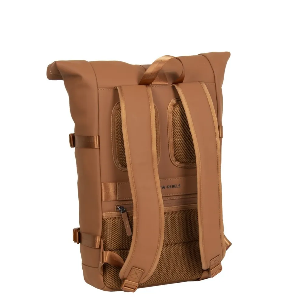 New Rebels William Riverside Cognac 19L Rucksack Wasserabweisend Laptop15.6"