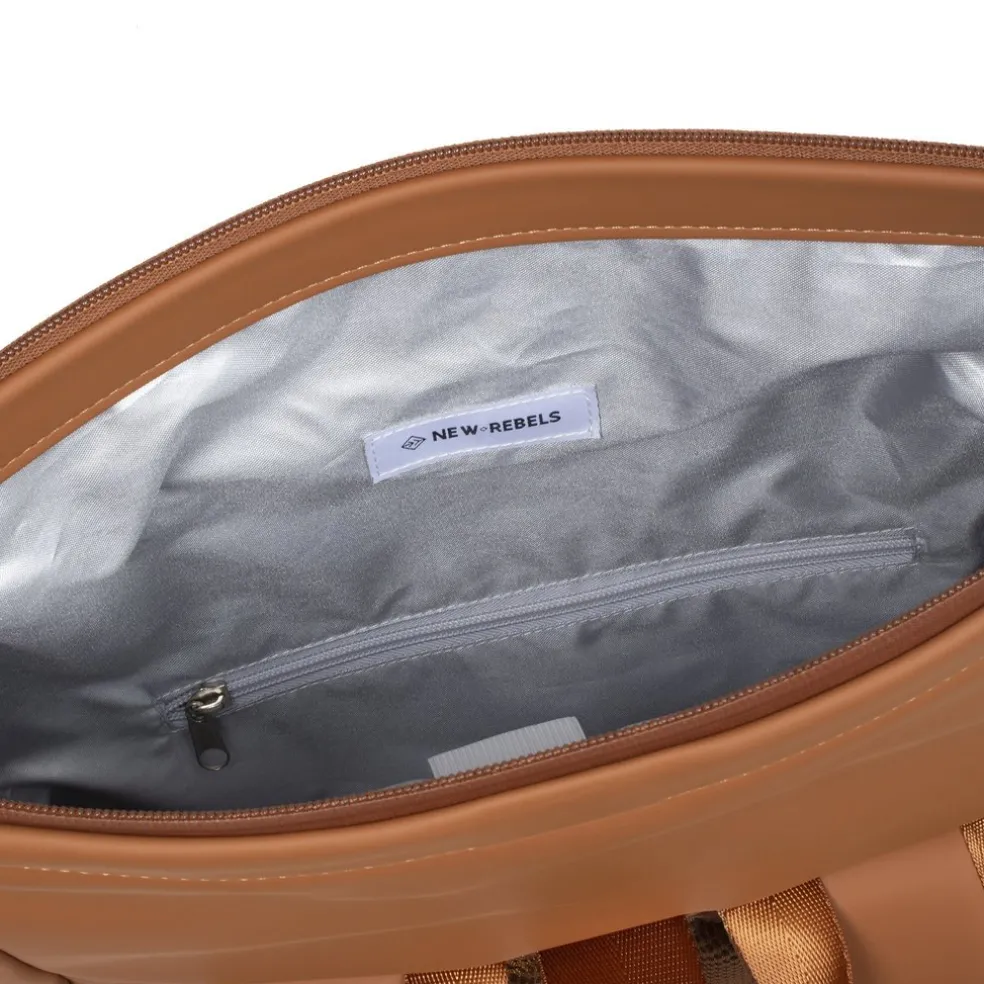 New Rebels William Riverside Cognac 19L Rucksack Wasserabweisend Laptop15.6"