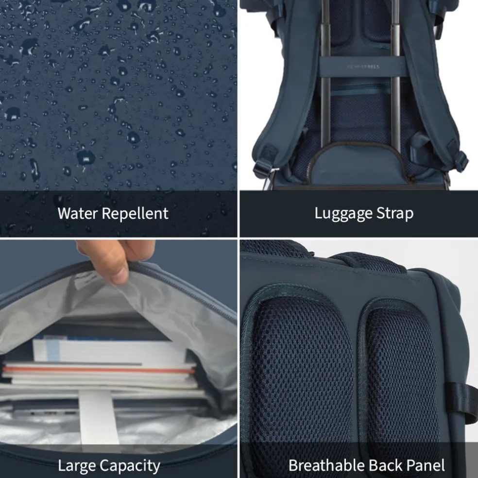 New Rebels William Riverside Anthrazit 19L Rucksack Wasserabweisend Laptop15.6"